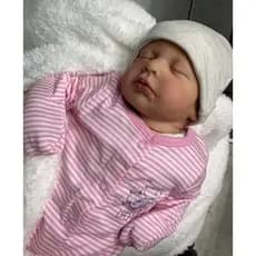 Boneca Bebê Reborn Realista Lou Lou Menina 100% Vinil Silicone Grande com Acessórios