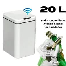 Lixeira com Sensor Automático Inteligente Abre Fácil 20 litros