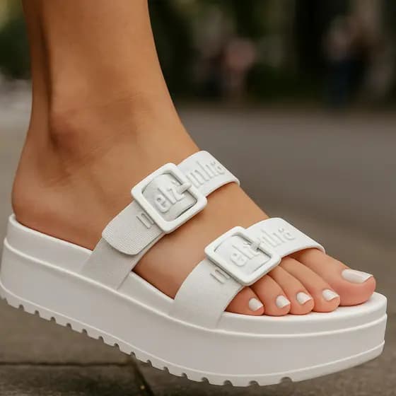 Chinelo Feminino Sandália Papete Melzina Slide Lançamento Leve Conforto Verão