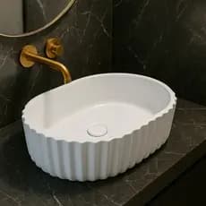 Cuba de Apoio Branca Design Exclusivo Para Bancada de Banheiro/Lavabo - Modelo Premium