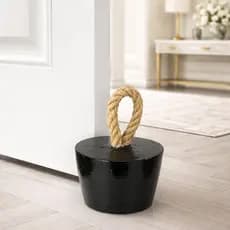 3 Pesos de Porta Decorativos Estilo Concreto com Corda