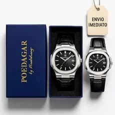 ORIGINAL Relógio POEDAGAR 613 Masculino Luxo Quadrado Hardlex Pulseira em Couro Promoção