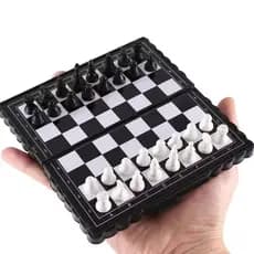 ORIGINAL Jogo de Xadrez Magnético Mini Portátil Tabuleiro Dobrável Compacto Para Viagem