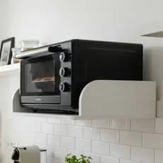 Suporte Nicho Para Microondas Em MDF Branco Reforçado