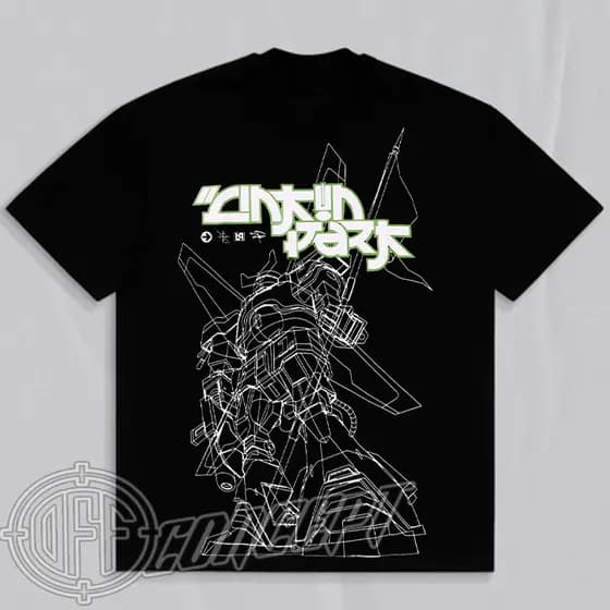 Camiseta Basica e OVERSIZED Linkin Park Reanimation Outline Gundam Hybrid Theory Banda Rock Unissex