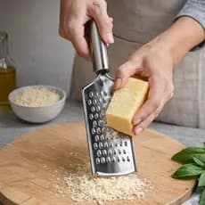 Ralador Manual 24cm em Aço Inoxidável Resistente para Queijo e Legumes