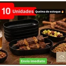 Kit Com 10 Petisqueiras Multiuso Festa Churrasco - Queima de Estoque - ENVIO IMEDIATO
