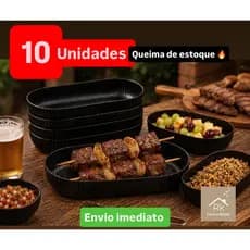 Kit 10 Petisqueiras Pretas - ENVIO IMEDIATO