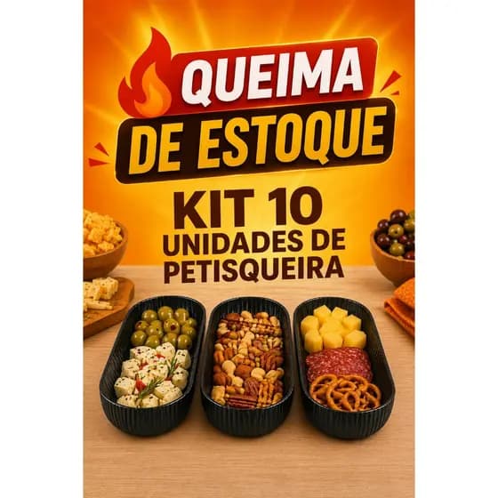 Kit com 10 Petisqueiras Multiso Alta Qualidade | QUEIMA DE ESTOQUE