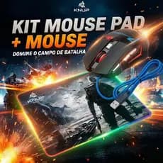 Kit Mouse Com fio + Mouse Pad Aleatorio Conjunto Ideal Para Seus Jogos!! ENVIO IMEDIATO!!