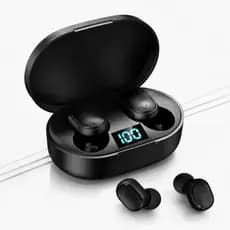 Fone De Ouvido Bluetooth Com Bateria Premium Sem Fio Visor Carga Cor Preto ENVIO IMEDIATO!!