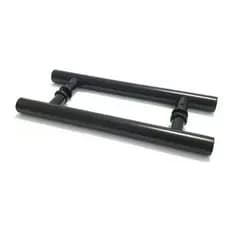 Puxador Tubolar Para Portas de Madeira Vidro Aluminio PRETO 30x20cm