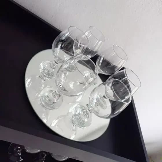 Bandeja Decorativa Gourmet  Espelhada Para Banheiro Cômodas Cabeceiras Redonda Vários Tamanhos Promo