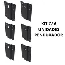 6 unidades Suporte Fixador Pendurador De Espelho Para Parede Organico Adnt Redondo