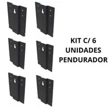 6 unidades Suporte Fixador Pendurador De Todo Tipo de Espelhos Para Parede Organico Adnt Redondo