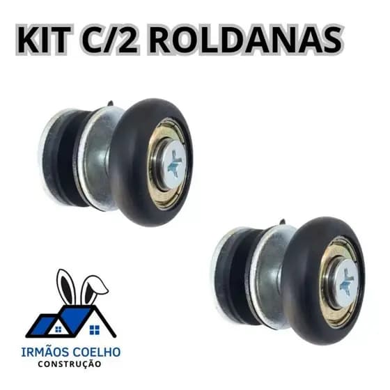 Roldana Rolamento Regulagem Porta De Correr Janela De Vidro Temperado Blindex 2un