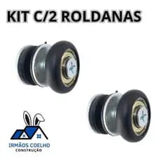 Roldana Rolamento Regulagem Porta De Correr Janela De Vidro Temperado Blindex 2un