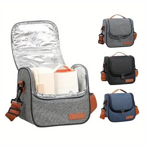 Bolsa Térmica Com Alça Lanche Bebida Lancheira Portátil Trabalho Fitness