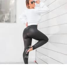Calça Cirre Legging Montaria Feminina Preta Calça Feminina Legging Cirrê