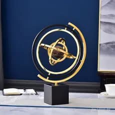 Globo decorativo, ornamento de alta qualidade para sala de estar, decoração de luxo para mesa, metal, estilo europeu lev