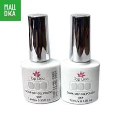 Kit 2 Ou 1 Esmalte Renda Em Gel (ROSA TRANSLUCIDO/TRANSPARENTE) 12ml Soak-off Lirió