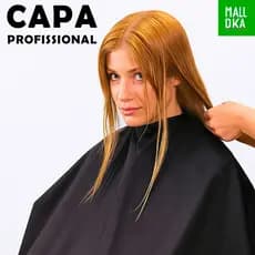 Capa Para Cortar Cabelo Unissex Barbearia Cabeleireiro Barbeiro Tecido Poliéster 100x140 Cm