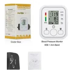 Medidor de Pressão Digital Automático de Braço Recarregável Tela LCD Portátil
