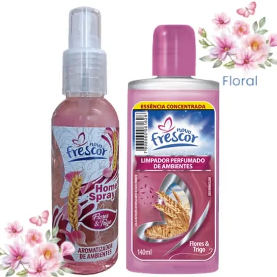 Kit limpador concentrado + Aromatizador de Ambientes - Novo Frescor