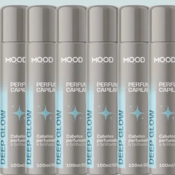Kit C/6 Perfume Capilar Deep Glow Cabelos Perfumados e Radiantes - Mood
