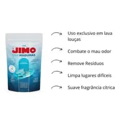 Kit C/4 Pastilhas Abrilhantadora Lava Máquinas De Lavar Louças - Jimo