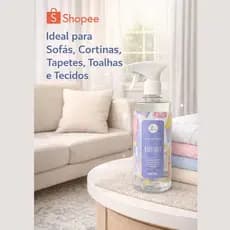 Água Perfumada Baby Soft 500 ml Odorizador Cheiroso para Tecidos Cortinas Sofás Aroma Suave e Duradouro