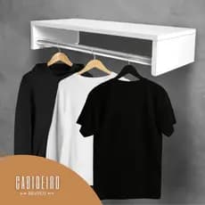 Cabideiro de Parede Closet Arara de Roupas Quarto