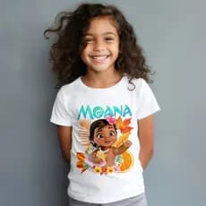 CAMISETA INFANTIL DESENHO FILME MOANA BABY,ANIVERSÁRIA,FESTA,INFANTIL,MENINA,MENINO