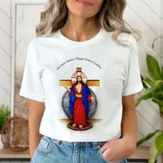 BLUSA CRISTÃ JESUS DAS SANTAS CHAGAS 2,MODA CRISTÃ,CATÓLICA,CAMISETA UNISSEX,TSHIRT CASUAL, plus size