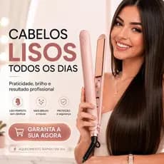Chapinha Mini Profissional Bivolt Cerâmica Anti Frizz 200°C Alisadora Portátil Aquecimento Rápido