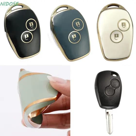 Chave de Carro NIDOSE , Camada de TPU , para Renault/Megane/Modus/Espace/Laguna/Duster/Logan/Dacia/Sandero 3651 2GTR