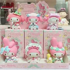 Mini Caixa Surpresa Sanrio, Caixa de Chá da Tarde My Melody, Brinquedo para Decoração de Mesa e Acessórios para Carro, B