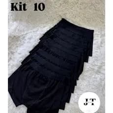 kit 10 Cuecas Boxer masculino Algodão premium Tamanho:P/M/G/GG