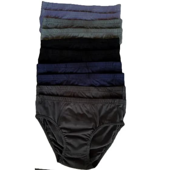 KIT 10 Cuecas Slip Tradicional adulto algodão 100% Revenda