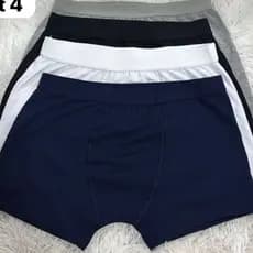 kit 4 Cueca Boxer  Algodão premium Tamanho P/M/G/GG Masculino
