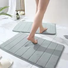 Tapete Banheiro Peludo Super Absorvente Secagem Rápida e Antiderrapante 40x60cm