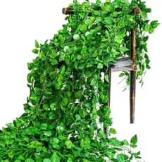 4 Metros Hera Verde Planta Artificial Trepadeira Ramas Folhagem Pendente Planta Artificial 2026