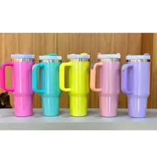 Garrafa Térmica Inox 1200ml com Alça e Tampa Copo da Blogueira mais Famosa do Brasil