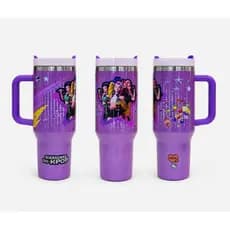 Copo Garrafa Térmica Canudo 1200ml Guerreiras do Kpop