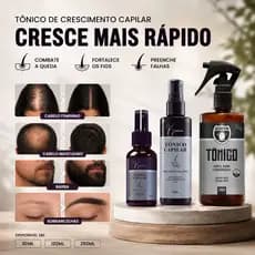 Tônico Capilar Crescimento Cabelo Barba Sobrancelha Kiunic Street Barbers