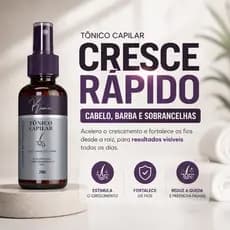 Tonico de Crescimento Acerelado Cresce Cabelo Barba e Sobrancelha Kiunic Street Barbers 30ml