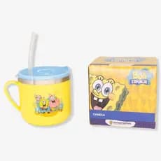 Caneca  Flip Termica 290ML Bob Esponja com Canudo