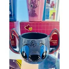 Caneca 3D Cabeça Stitch: Lilo e Stitch Disney 350ml - Zona Criativa