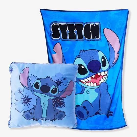 KIT ALMOFADA+MANTA STITCH DISNEY ZC