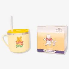 CANECA INFANTIL TERMICA COM TAMPA FLIP 250ML URSINHO POOH